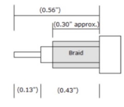 CRN-1855QC Stripping Dimensions