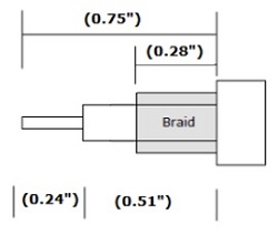 CRN-1861QC Stripping Dimensions